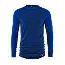 T-Shirt En Laine Mérinos Geo - Lapis - Homme