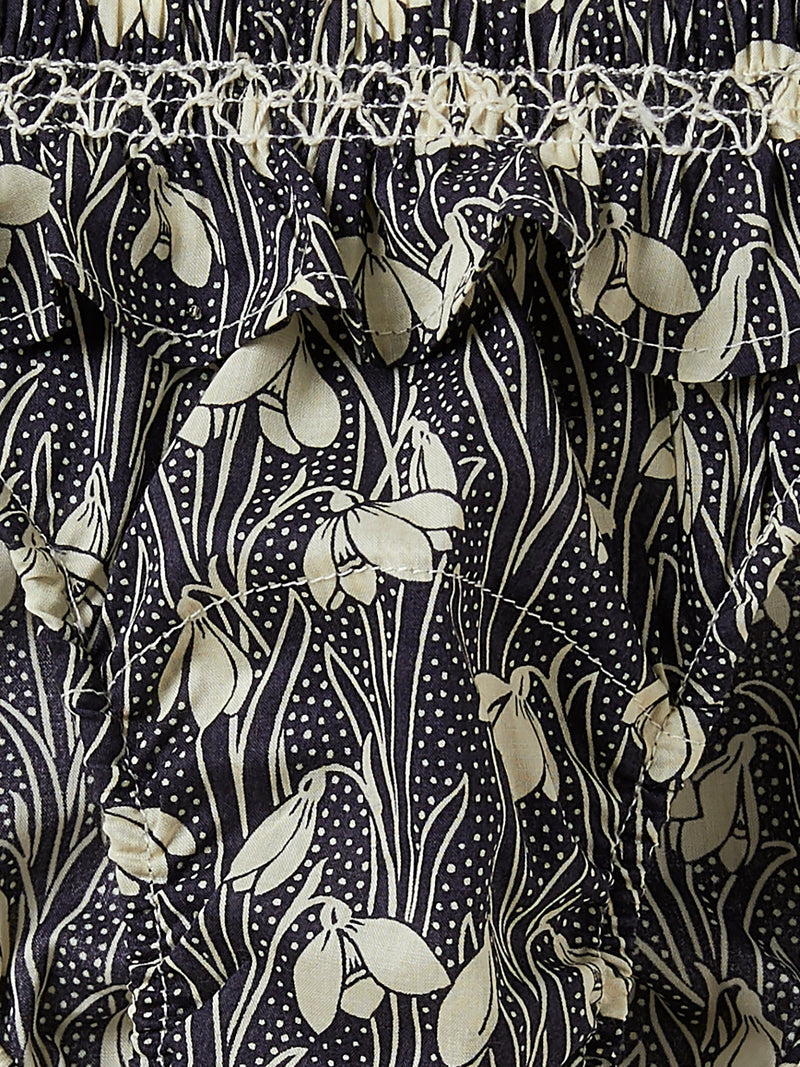 Braguitas fruncidas - Estampado negro - Niñas