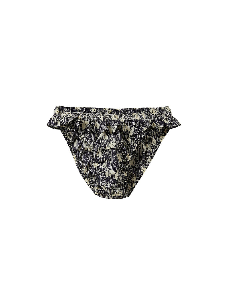 Braguitas fruncidas - Estampado negro - Niñas