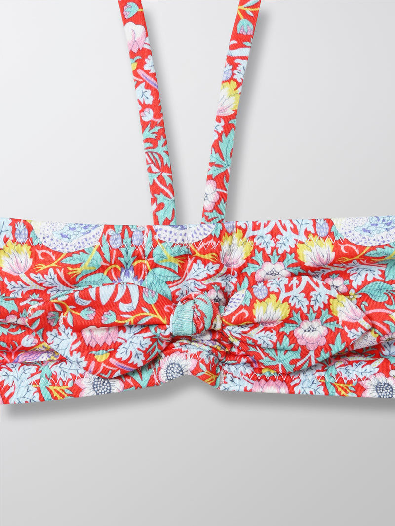 Maillot de bain 2 Pcs Liberty - Rouge Moyen Imprime - Fille