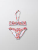 Maillot de bain 2 Pcs Liberty - Rouge Moyen Imprime - Fille