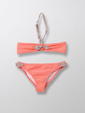 Maillot Deux Pièces Liberty - Rouge Moyen Imprime - Fille