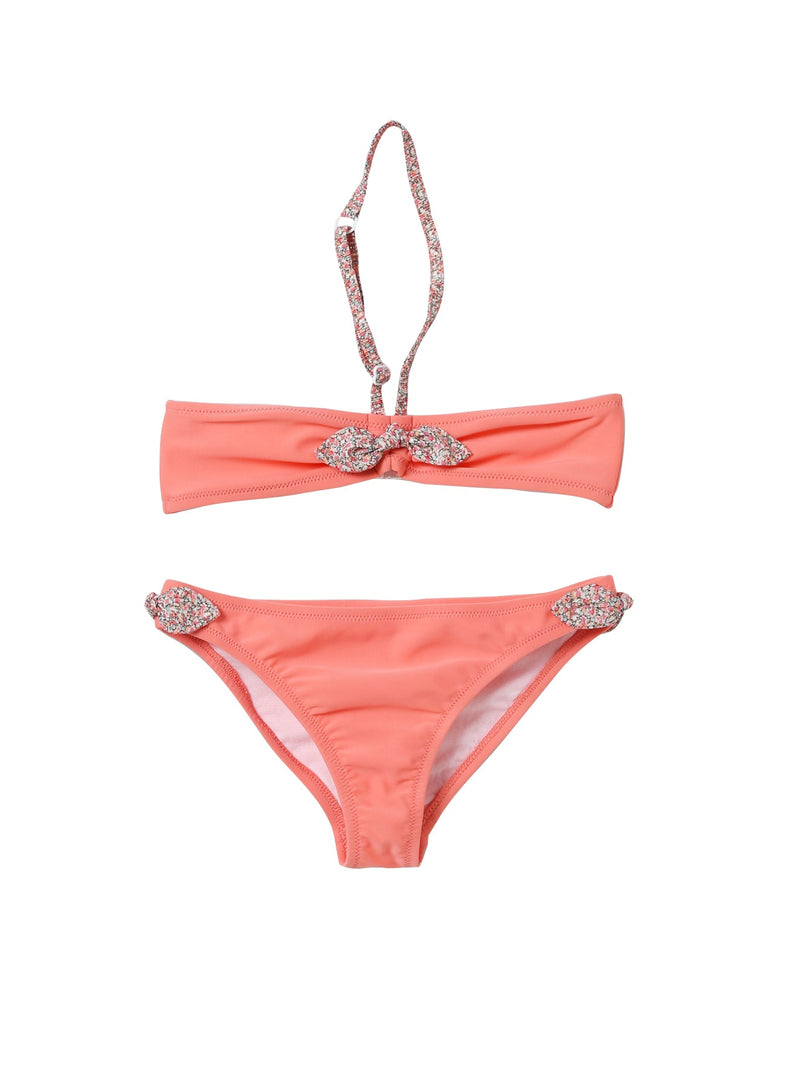 Bañador 2 Piezas Liberty - Estampado Rojo Medio - Niña