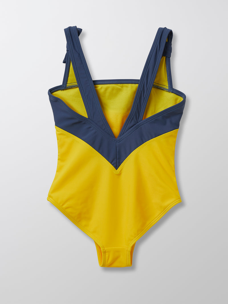 Cyrillus - Maillot Une Pièces Bandeau - Bleu Moyen Multicolore - Fille