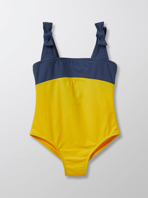 Bañador Una Pieza Bandeau - Azul Medio Multicolor - Niña