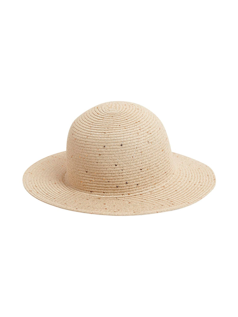 Sombrero de ceremonia. - Liso Beige Medio - Niña