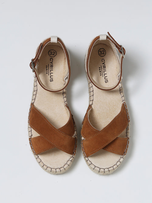 Cyrillus - Espadrille - Marron Clair Uni - Fille