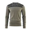 T-Shirt En Laine Mérinos Aztec - Sauge - Homme