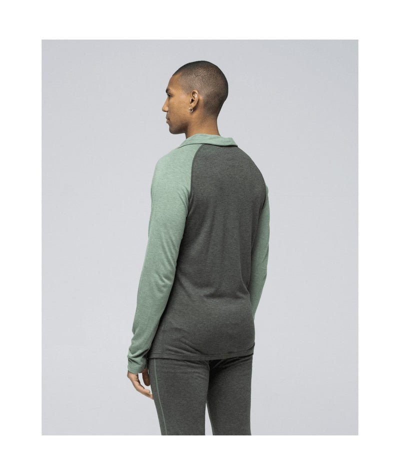 Pull Demi-Zip En Laine Mérinos Rétro - Ivy - Homme