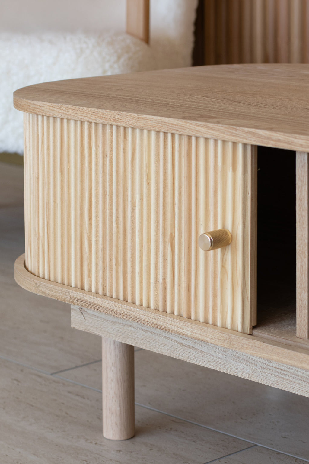 Hector - Table Basse - Bois De Pin - Naturel