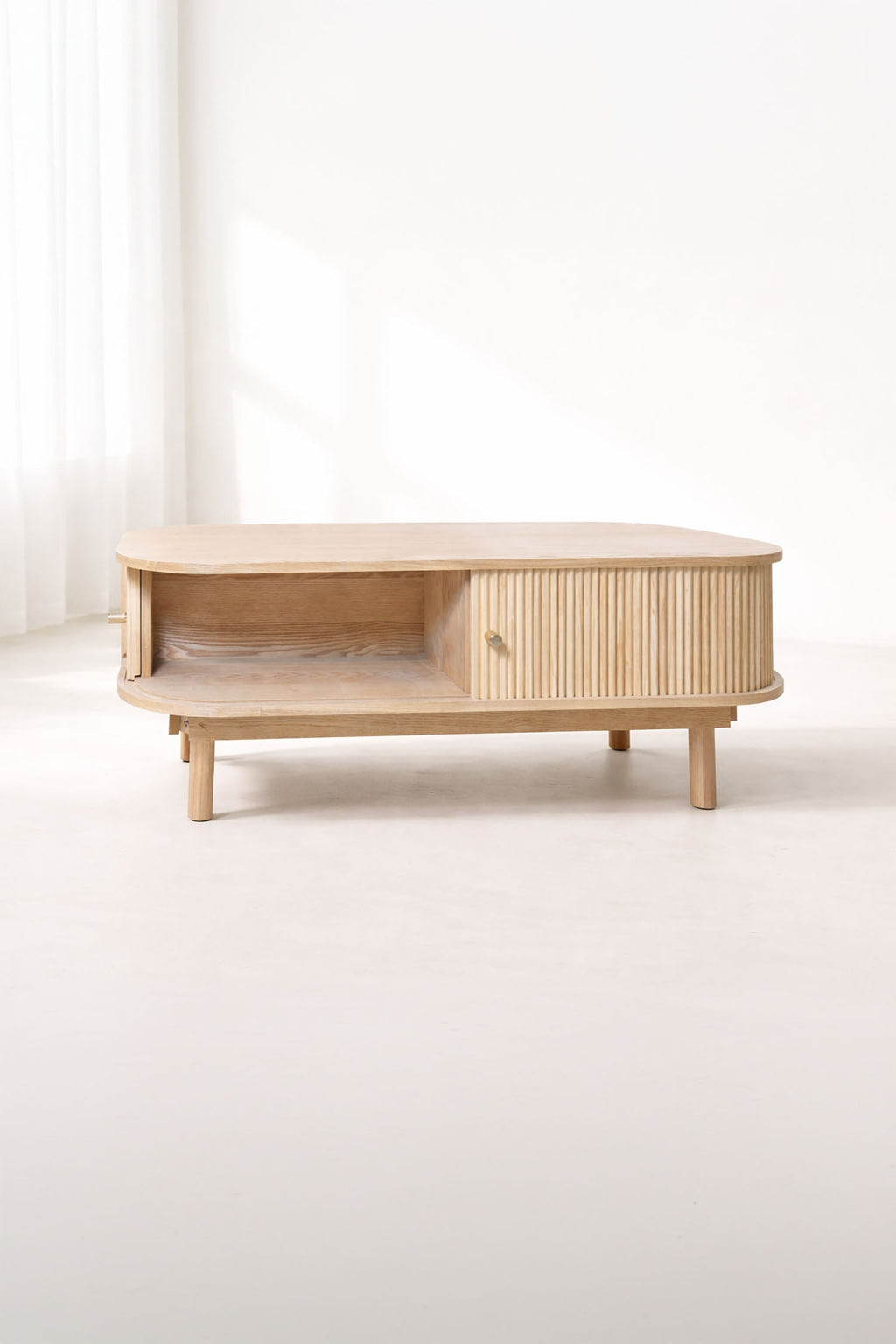 Hector - Table Basse - Bois De Pin - Naturel