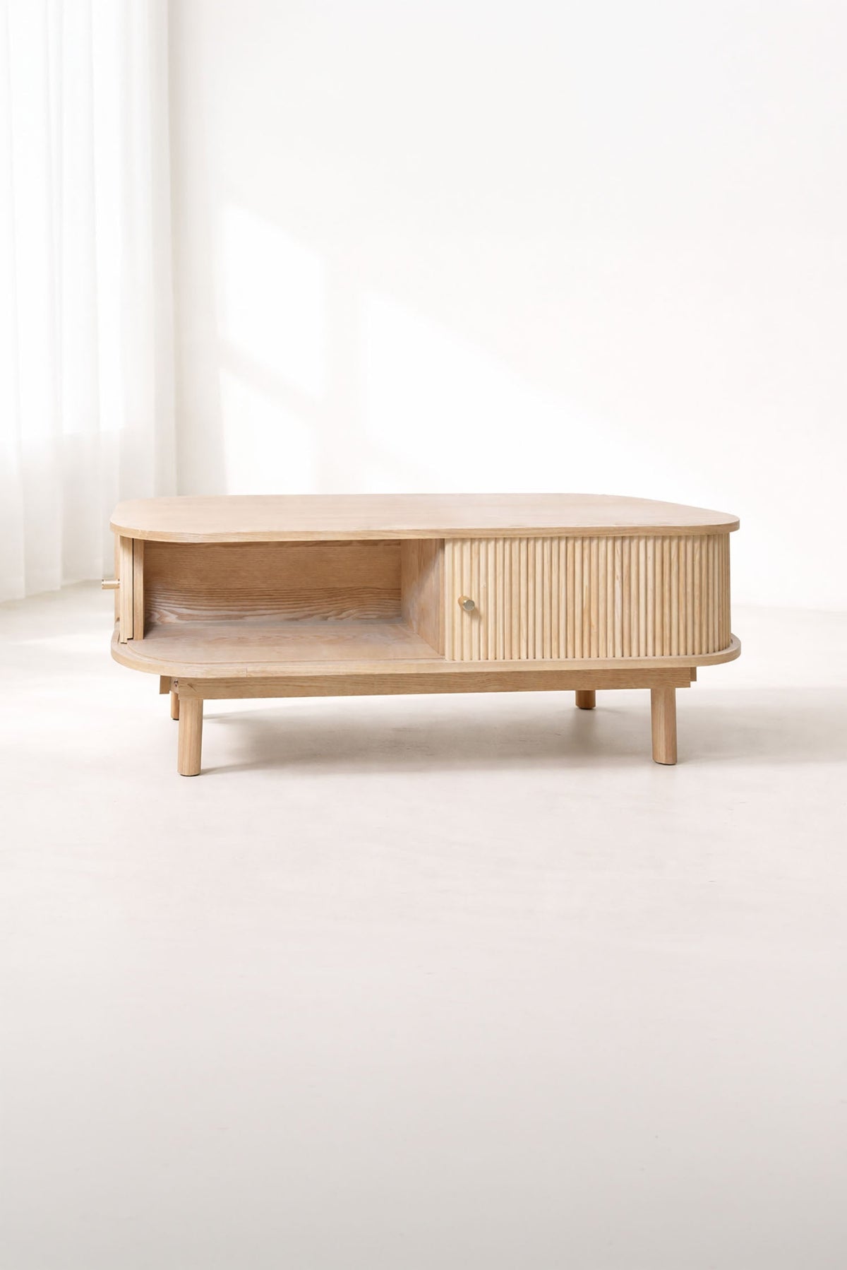 Hector - Table Basse - Bois De Pin - Naturel