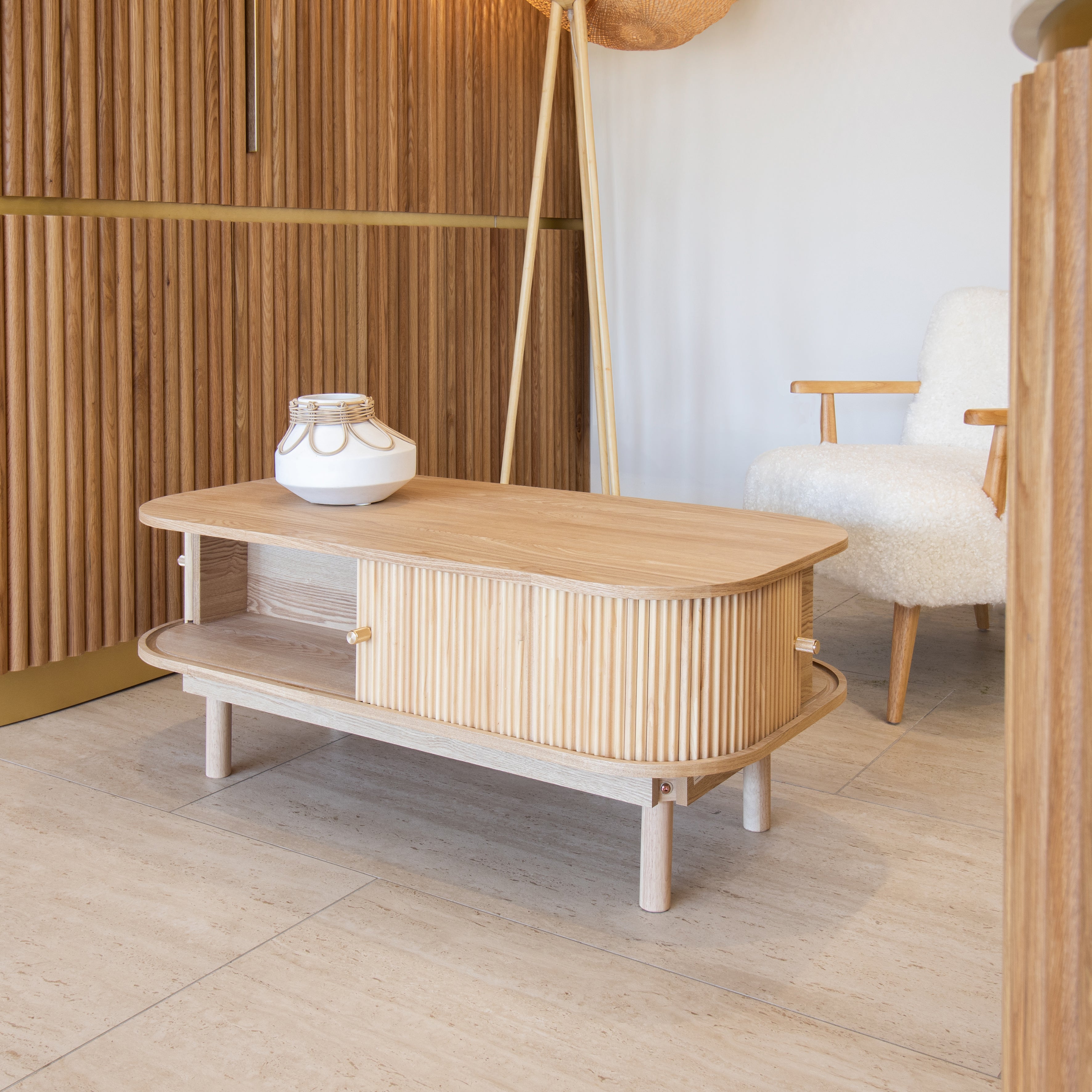Mesa Centro Hector Dos Puertas Madera