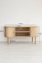 Hector - Meuble Tv - Bois De Pin - Naturel