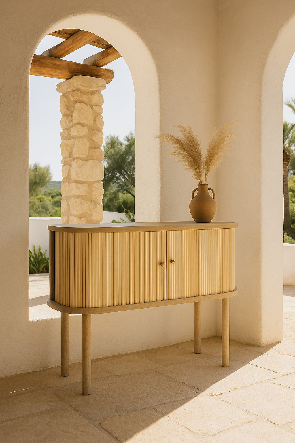 Hector - Bahut - Bois De Pin - Naturel