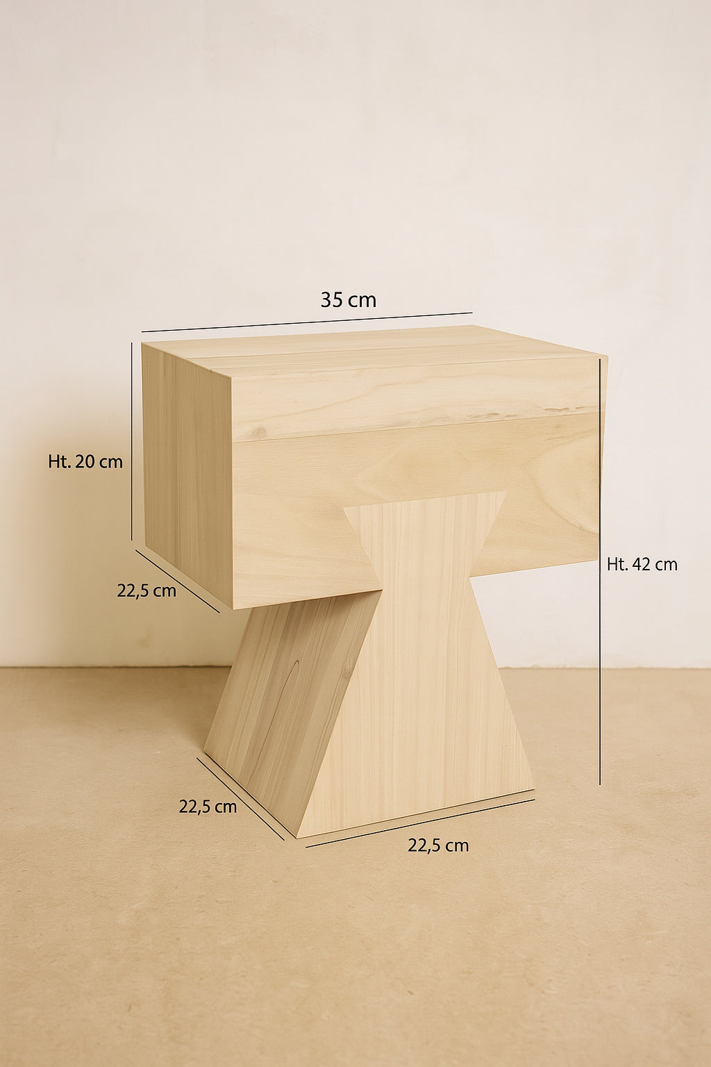 Line Side Furniture - Natural Paulownia Wood