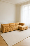 Sofá modular pequeño en terciopelo Panné - Terracotta Twiggy