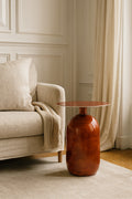 Mueble auxiliar Bodo - Metal esmaltado marrón