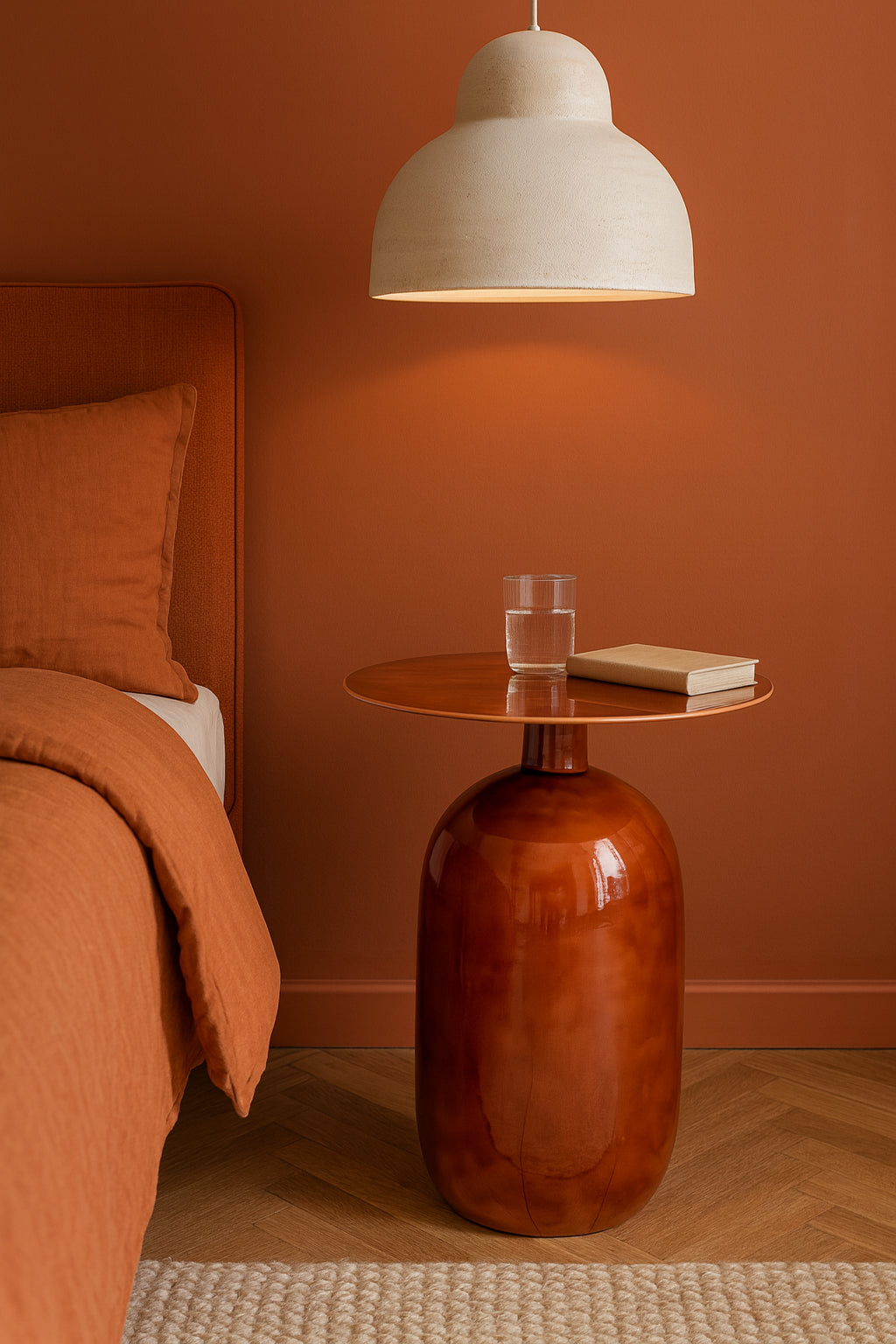 Mueble auxiliar Bodo - Metal esmaltado marrón