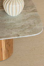 Bergen - Mesa de Centro - Madera de Acacia/Mármol - Gris
