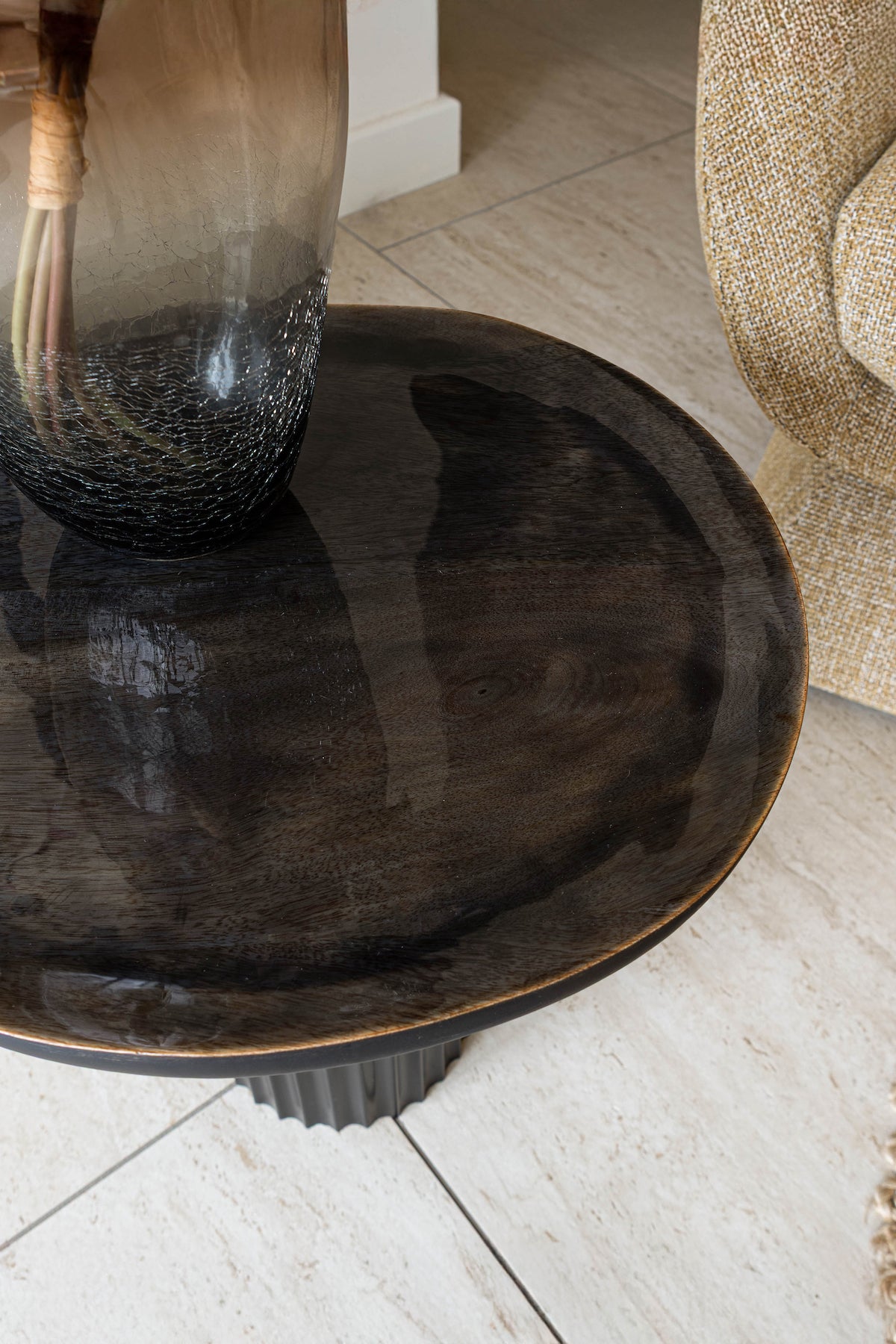 Sören Side Cabinet With Tray - Enameled Mango Wood