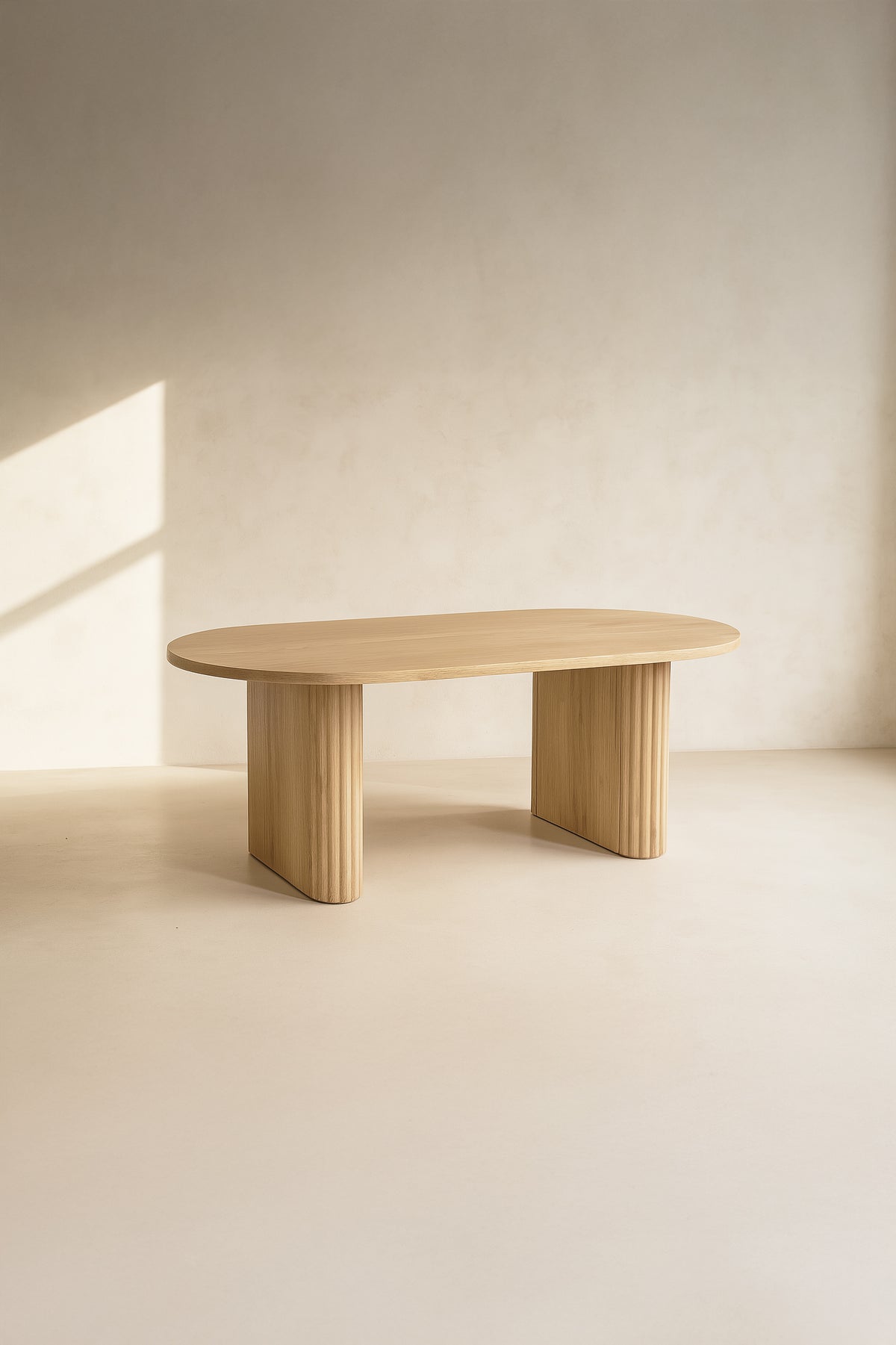Table Basse Quito - Ovale En Bois D'Ingénierie Naturel