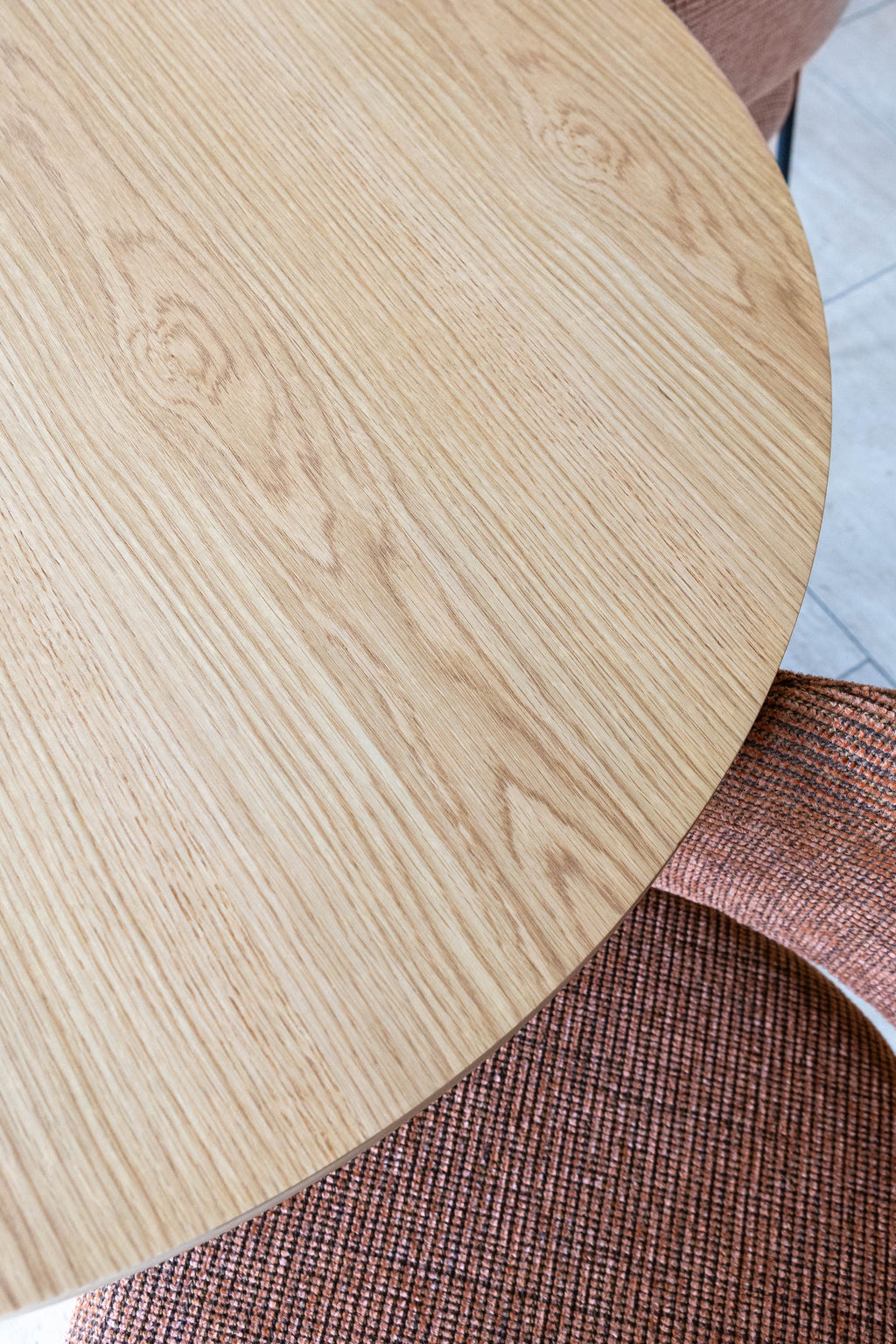 Quito - Table Ovale - Effet Bois - Naturel
