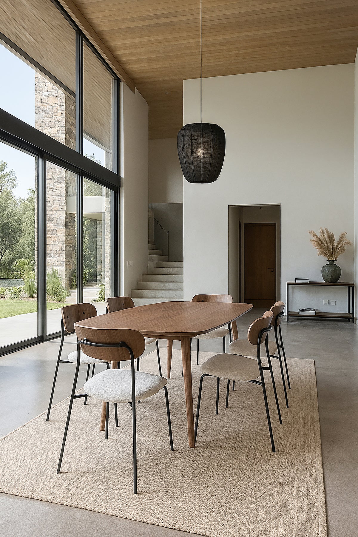 Callao Wooden Table - Walnut