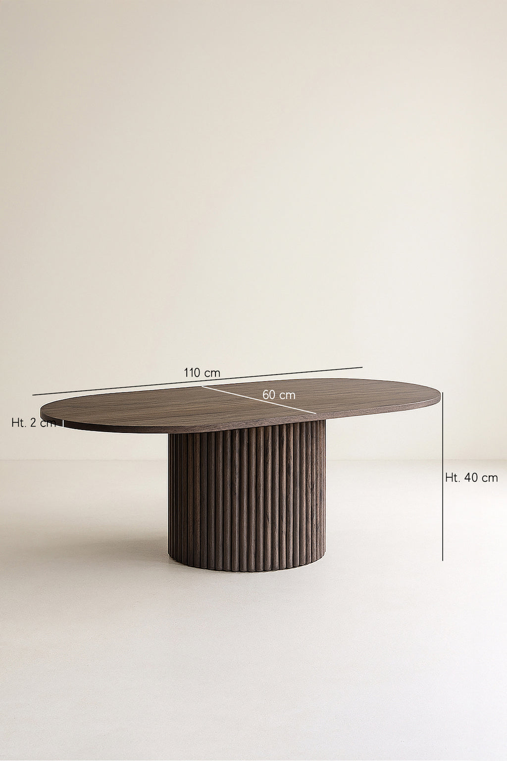 Mesa de Centro Sierra - Madera de Nogal