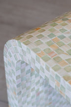 Zina - Console - Coquille De Capiz - Vert