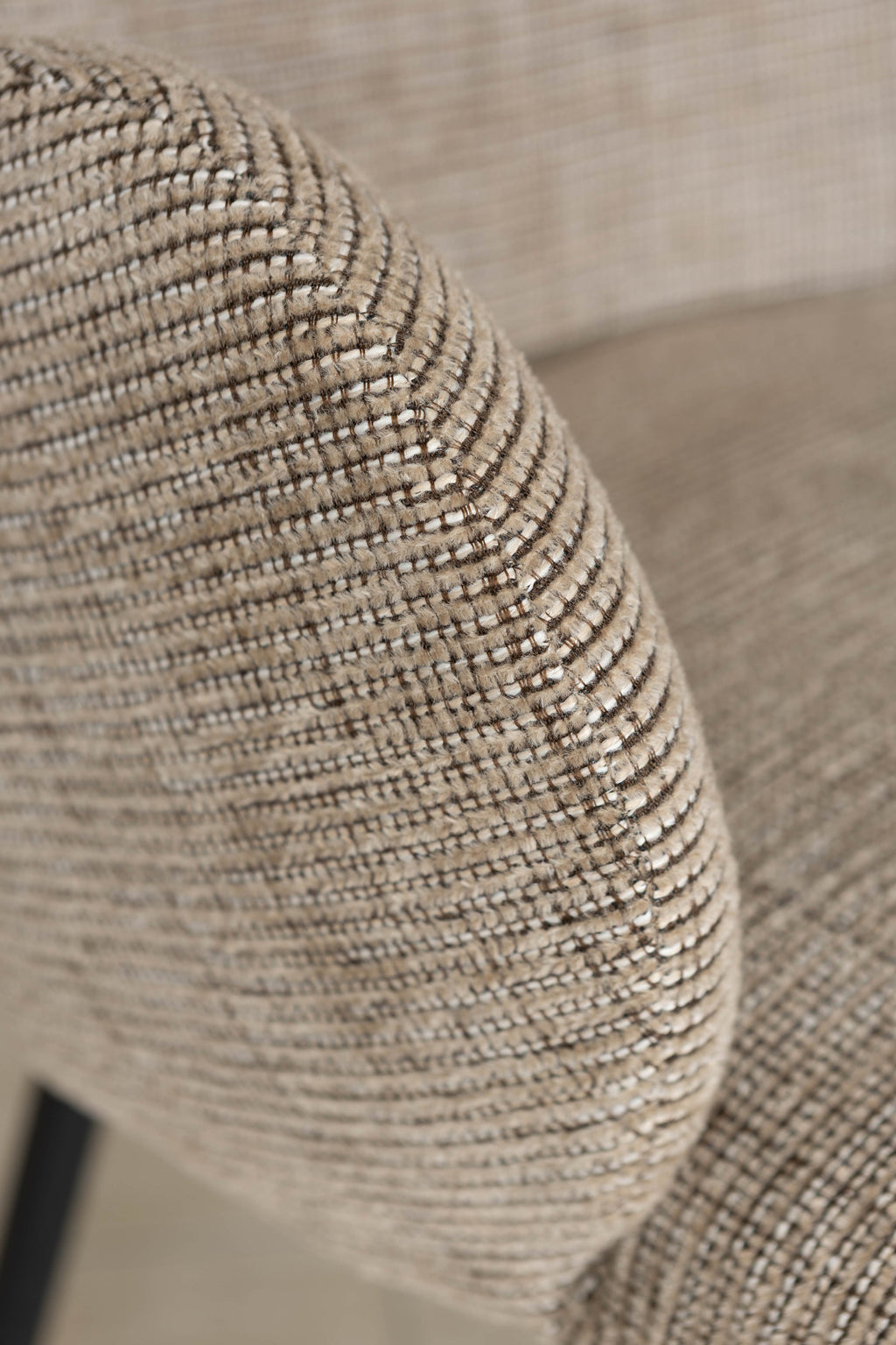 Ginette - Ens Tble Ext Ovale - Effet Noyer/Tweed - Tabac/Noyer