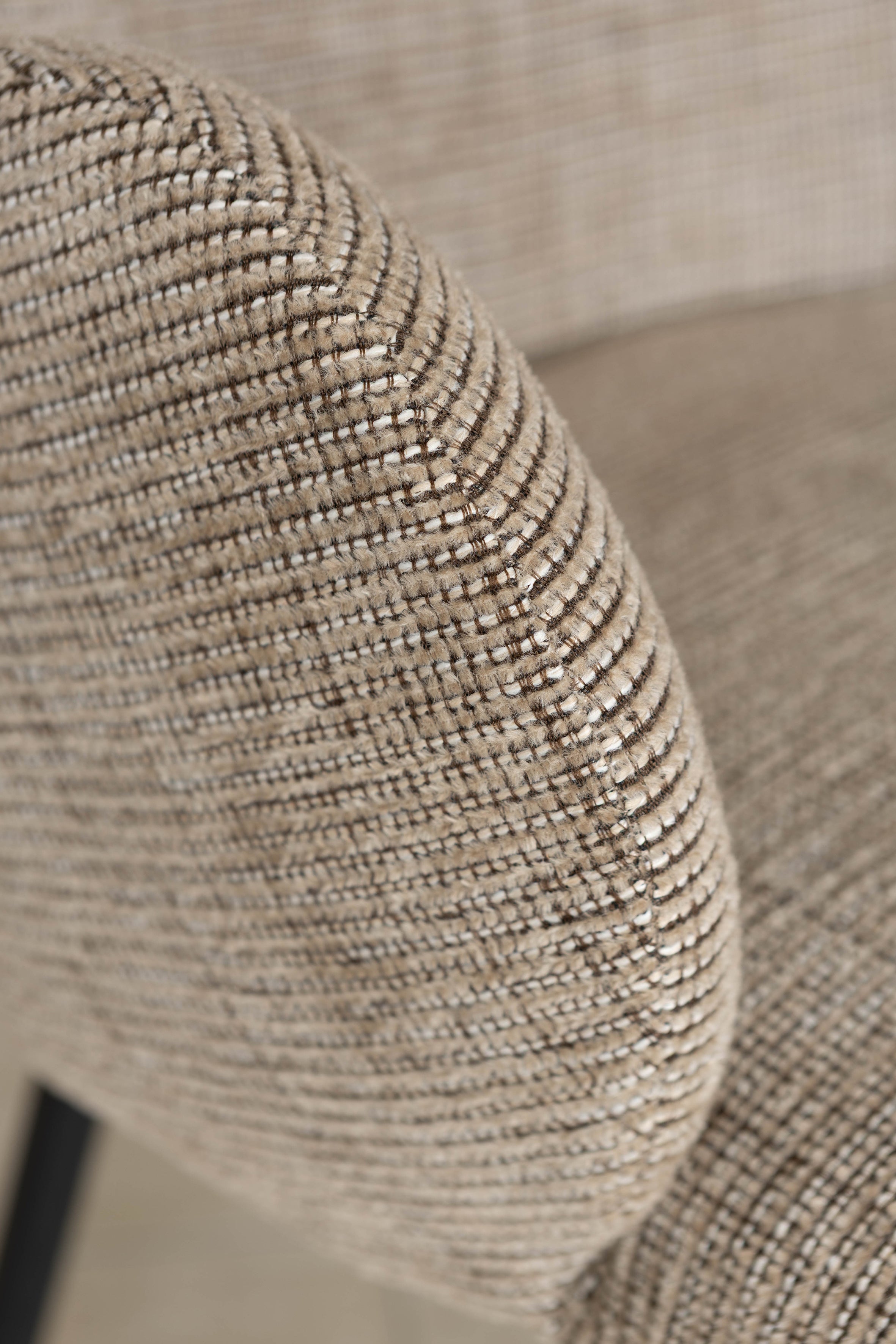 Ginette - Ens Tble Ext Ovale - Effet Noyer/Tweed - Tabac/Noyer