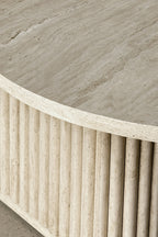 Susan Square Occasional Unit - Natural Travertine Effect