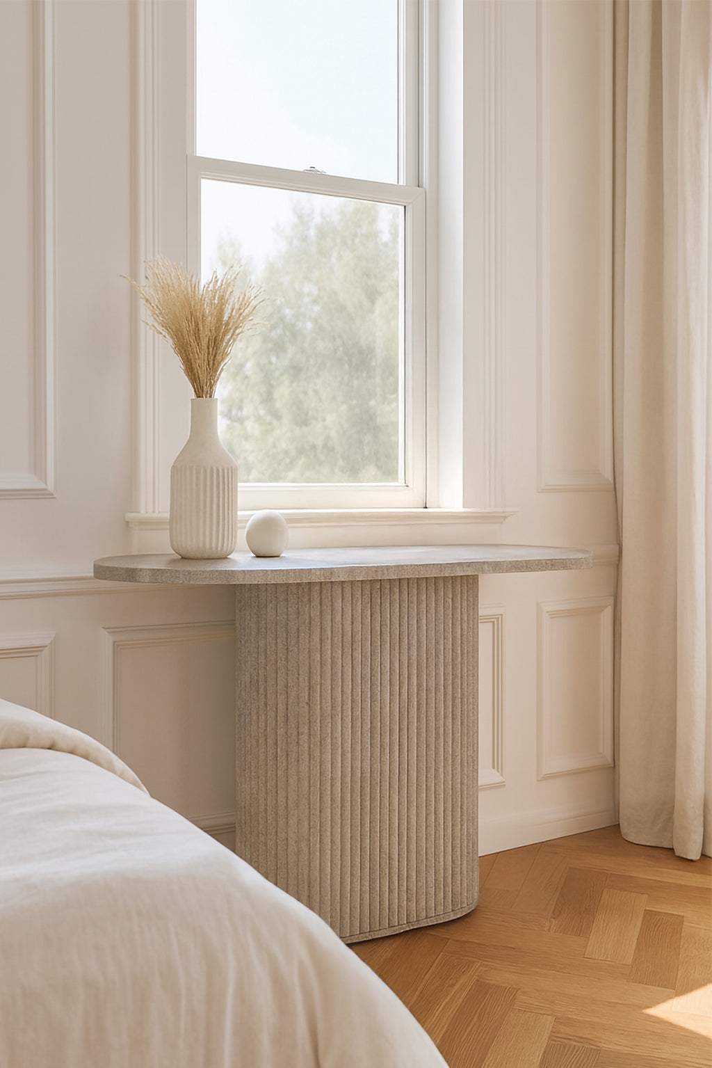Consola Inaya - Mdf Efecto Travertino Natural
