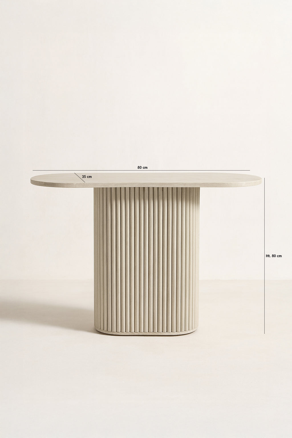 Consola Inaya - Mdf Efecto Travertino Natural