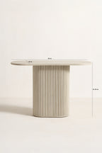 Consola Inaya - Mdf Efecto Travertino Natural