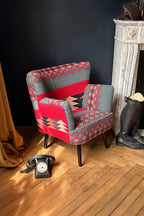 Sillón Inca - Tela Y Madera