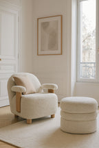 Ulysse Armchair - Bouclette - Ecru