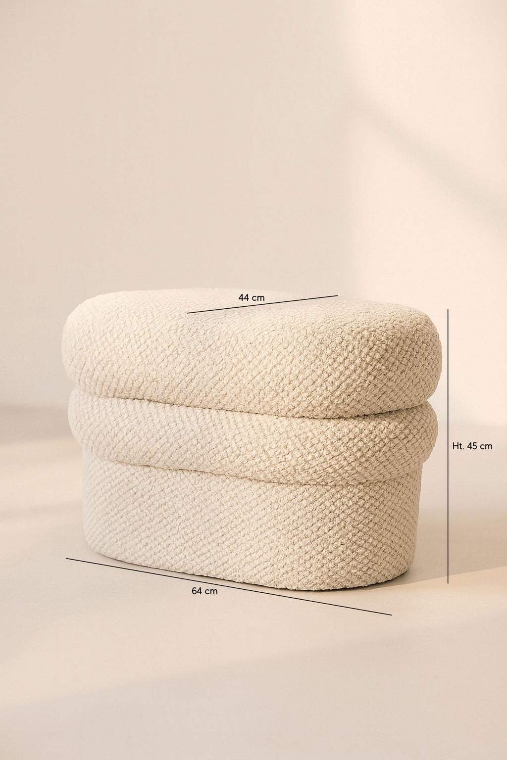 Puf Ulysse - Bouclette - Crudo