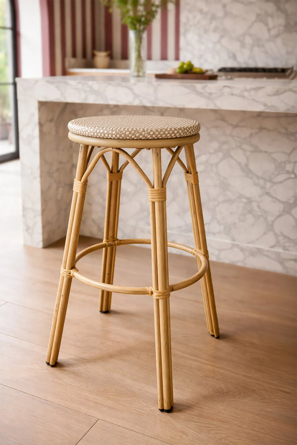 Amalfi - Bar Stool - Aluminum Rattan/Textilene Look