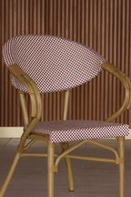 Set of 2 Textilene Table Armchairs - Amalfi Red