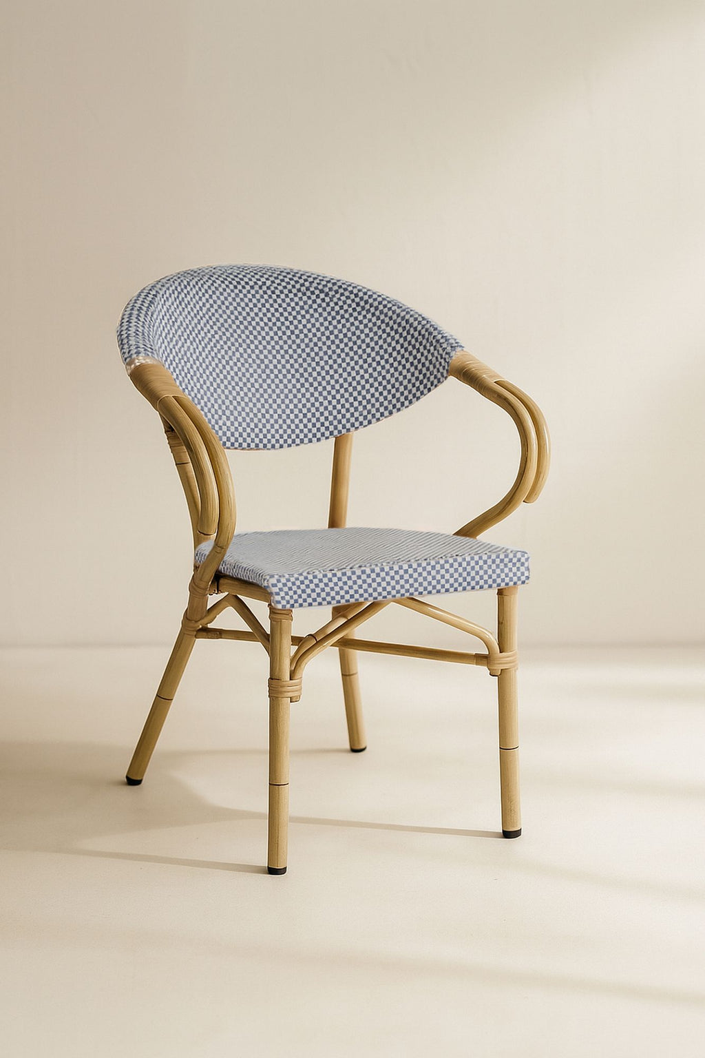 Set of 2 Textilene Table Armchairs - Amalfi Blue