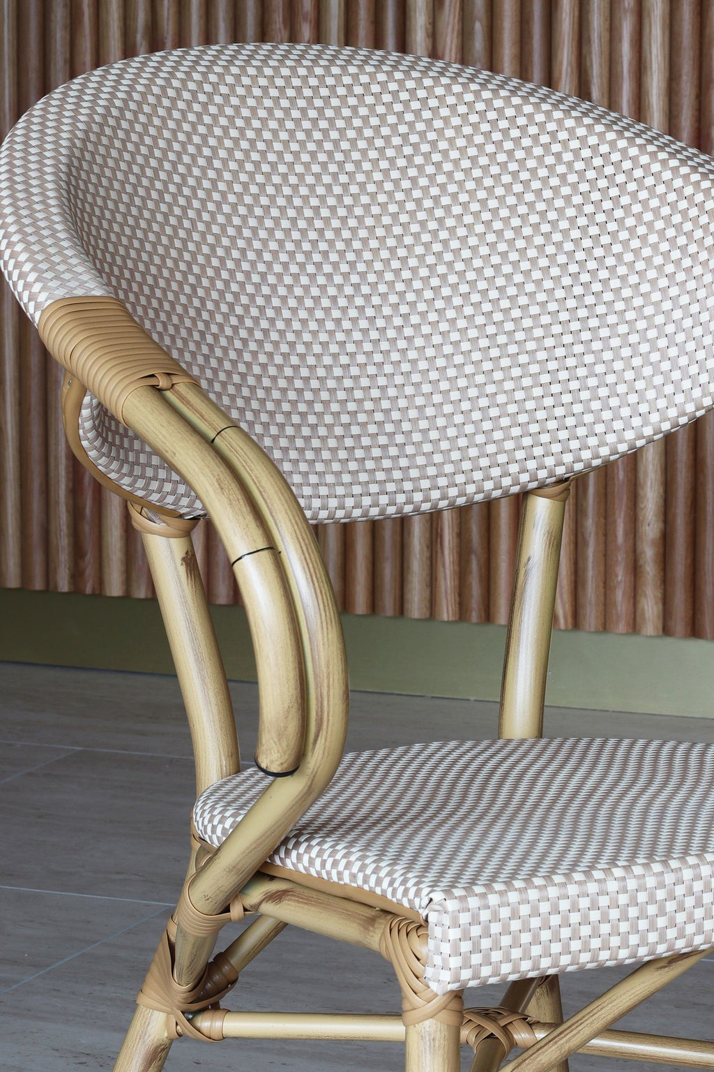 Set of 2 Amalfi Textilene Table Armchairs - Beige