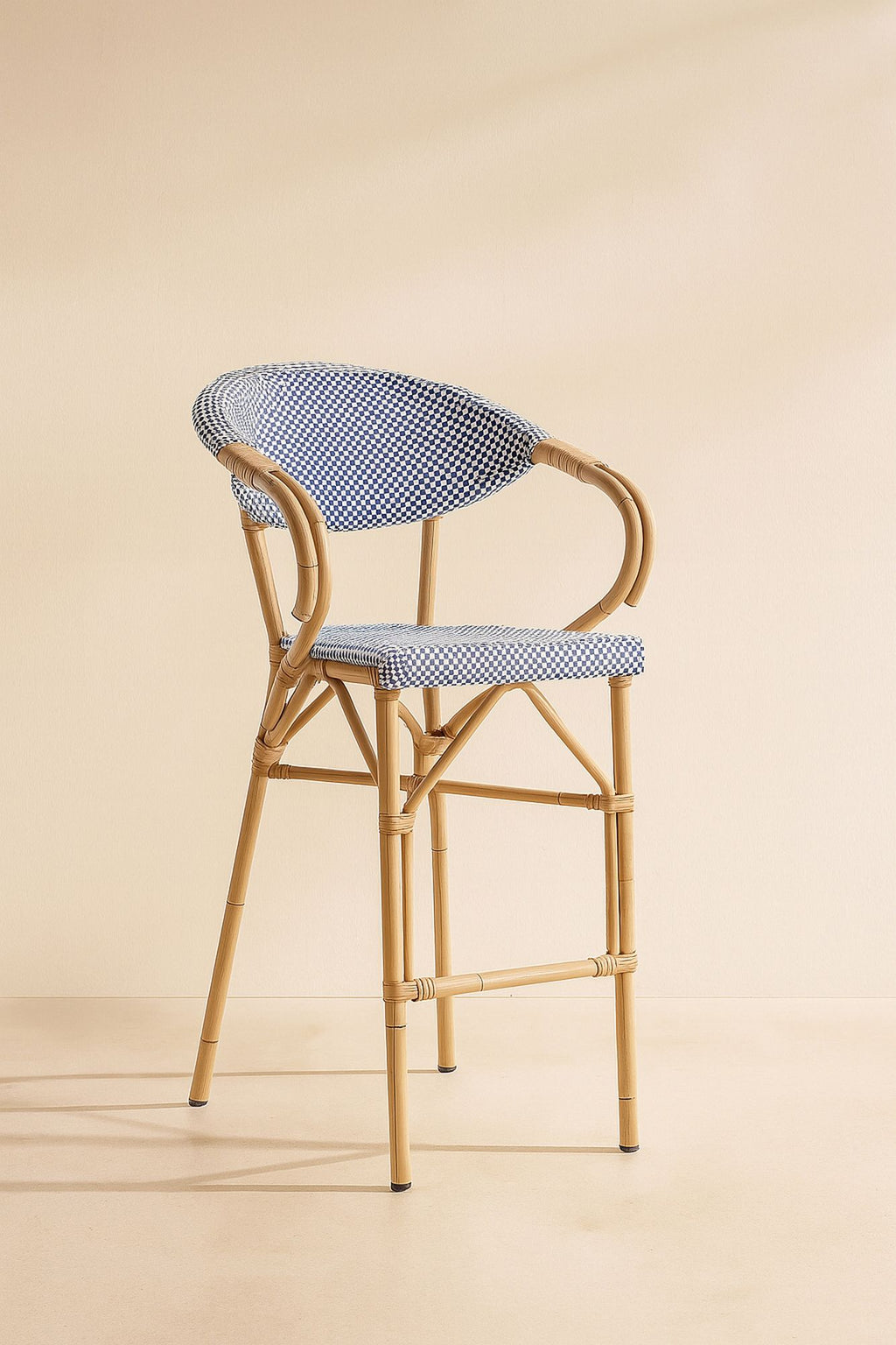 Set of 2 Textilene Bar Armchairs - Amalfi Blue