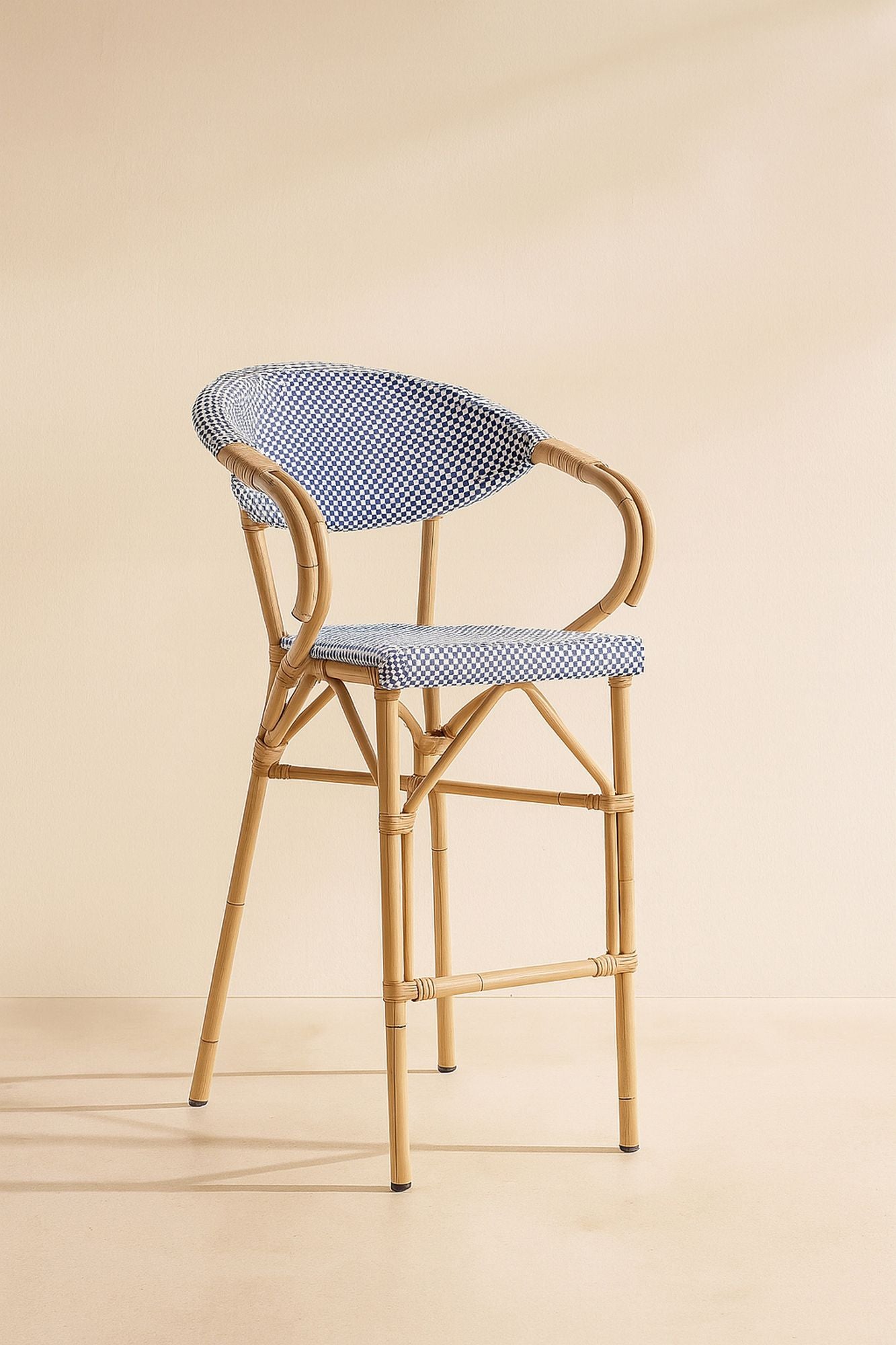 Set of 2 Textilene Bar Armchairs - Amalfi Blue