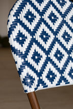 Scala - Lot 2 Chaises - Rotin/Aluminium/Textilene - Bleu