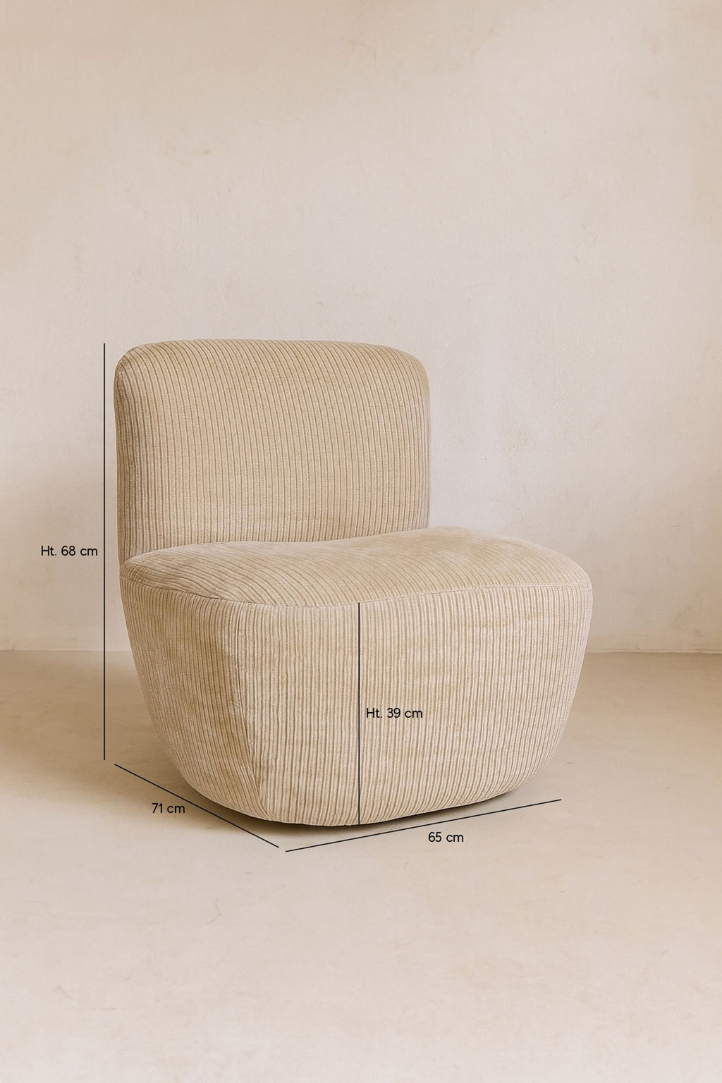 Como Armchair - Corduroy - Beige