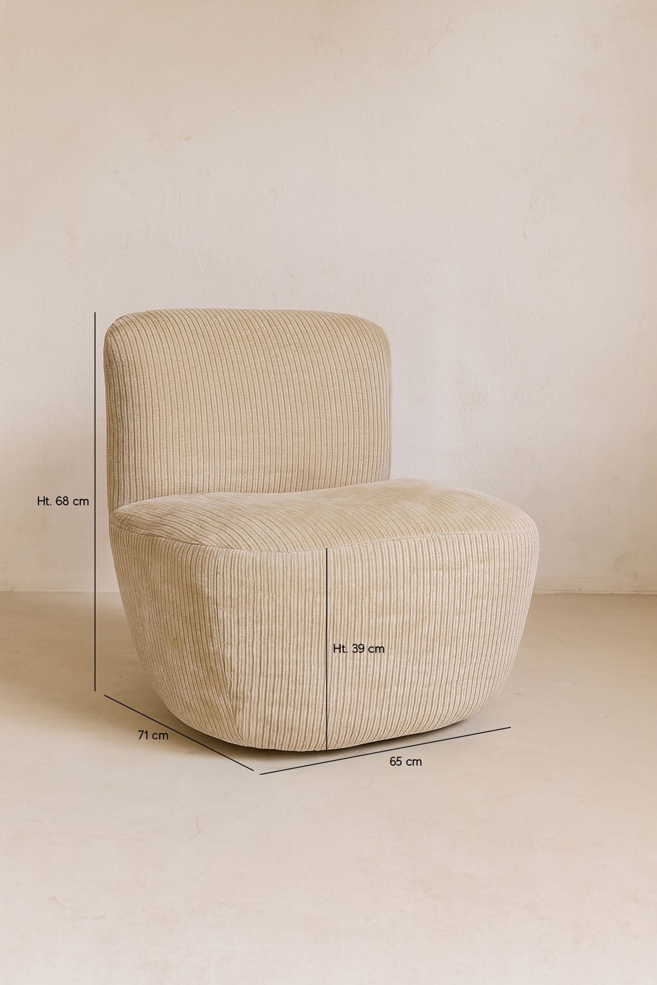 Como Armchair - Corduroy - Beige