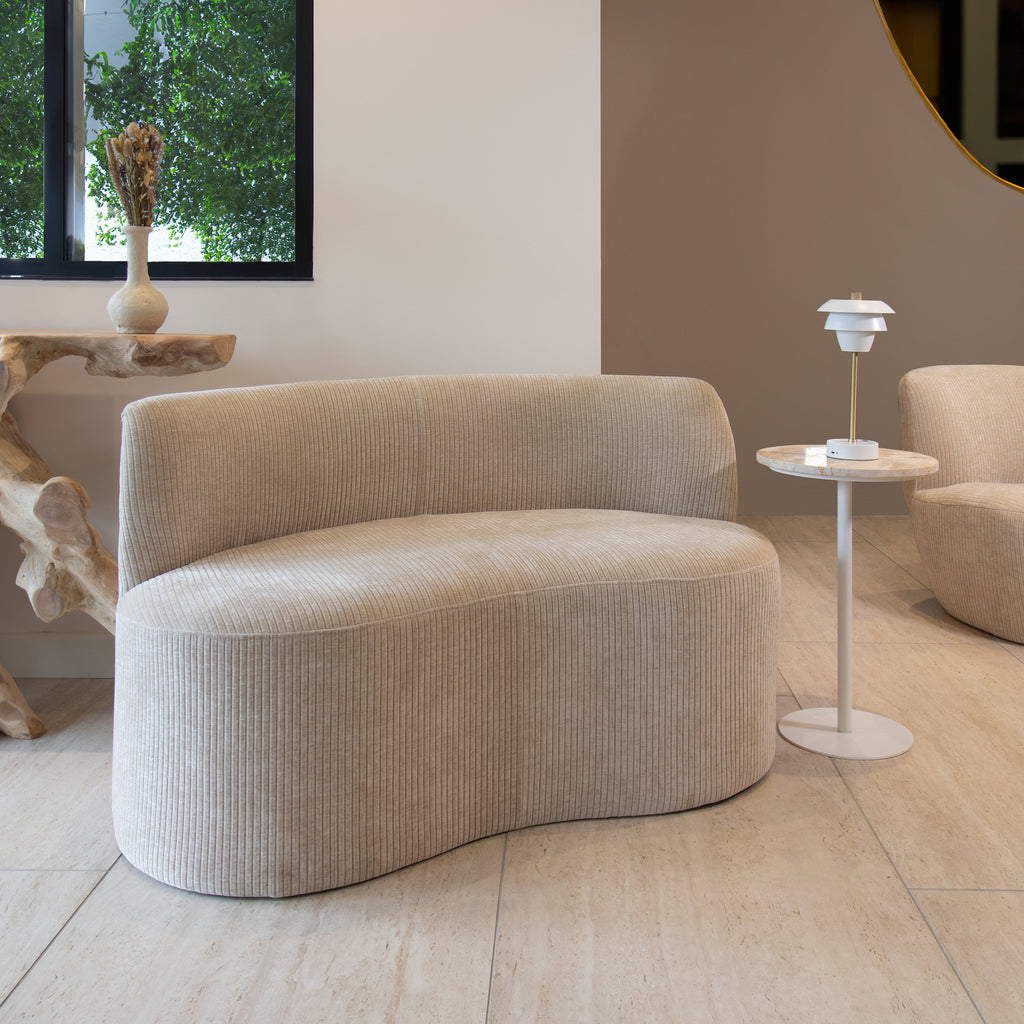 Como 2-Seater Sofa - Corduroy - Beige