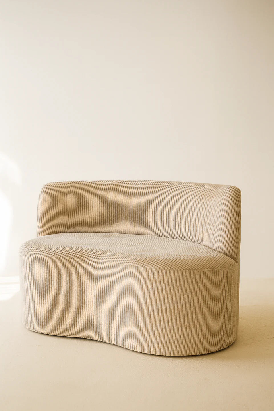Como 2-Seater Sofa - Corduroy - Beige
